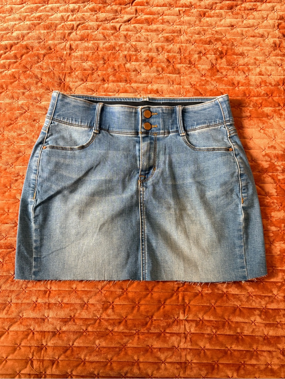 Apt. 9 Light Blue Denim Mini Skirt